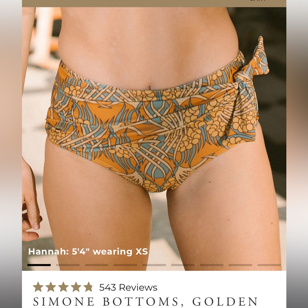 NWT Albion Swim bottoms Golden Hour Med.